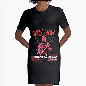 Skid Row Purple Graphic T-Shirt Dress