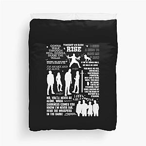 Skillet with all lyrics  Duvet Cover