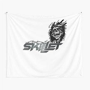 Skillet Skull Shredder Tapestry