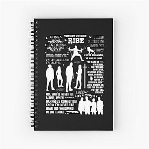 Skillet with all lyrics  Spiral Notebook