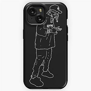 Ski Mask The Slump God outlines white iPhone Tough Case