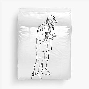 Ski Mask The Slump God outlines Duvet Cover