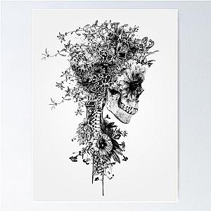 Skull BW Poster