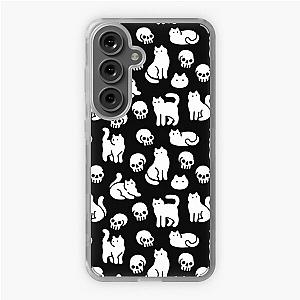 Cats and Skulls Pattern Samsung Galaxy Soft Case