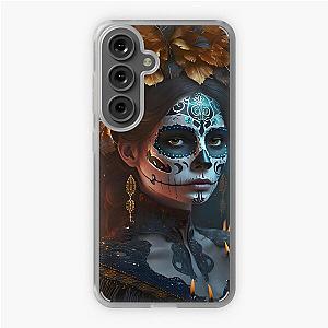 Catrina Skull Golden Samsung Galaxy Soft Case