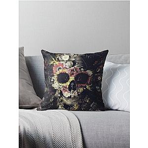 Garden Skull Throw Pillow