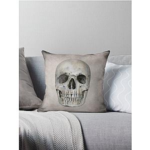 Grunge Skull Throw Pillow