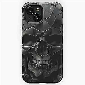 Subtle black skull pattern iPhone Tough Case