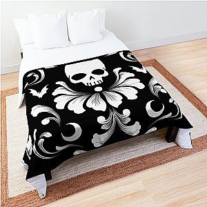 Skull Damask Pattern Comforter