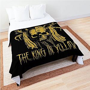 King in Yellow horned skull Comforter