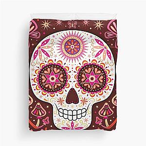 Sugar Skull Art - Day of the Dead Sugar Skull Art by Thaneeya McArdle Duvet Cover