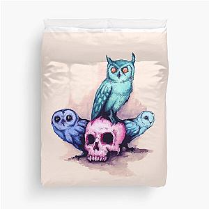 Skull & Owls  Duvet Cover