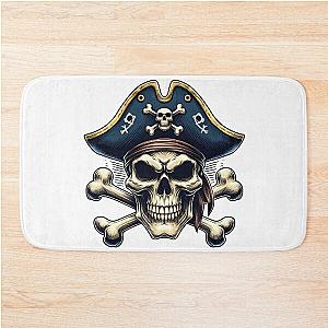 Pirate skull Bath Mat