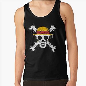 Straw Hats - Pirate Logo - Skull and Crossed Bones Tank Top