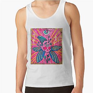 Skull Butterfly handmade illustration Tank Top