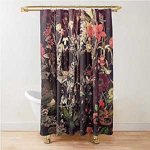 Bloom Skull Shower Curtain