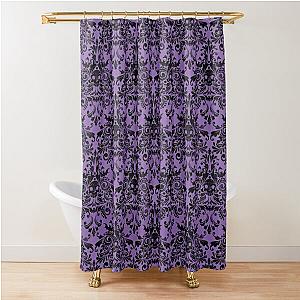 Skull Damask Pattern Shower Curtain