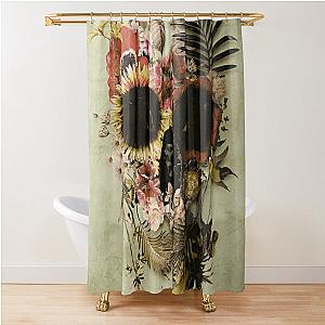 Garden Skull Light Shower Curtain