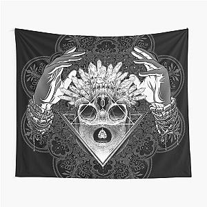 skull witch crystal Tapestry