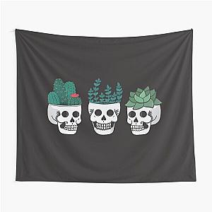 Skull Plants Trio Tapestry