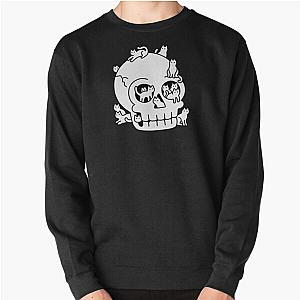 Skull is Full of Cats Doodle Pullover Sweatshirt