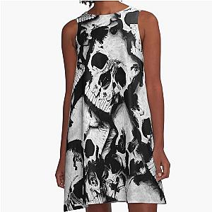 A bunch of skulls by Brian Vegas A-Line Dress