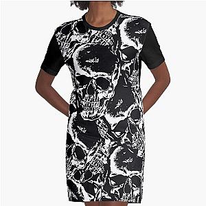 Skull pattern Graphic T-Shirt Dress