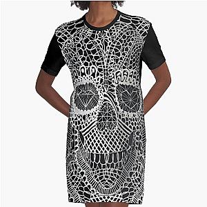 Lace Skull Graphic T-Shirt Dress