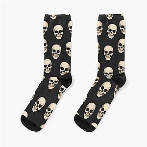 Happy Halloween 2023, bones pattern, skulls Socks