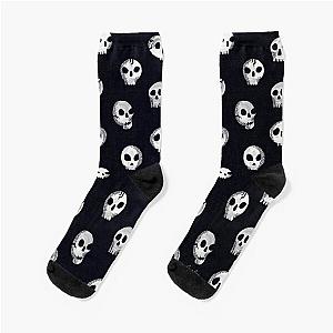 Spooky Skulls – Charcoal Socks