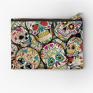 Sugar Skull Collage Zipper Pouch