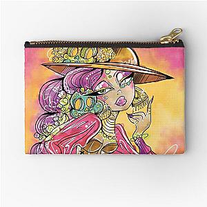 Day of The Dead Sugar Skull Catrina Zipper Pouch