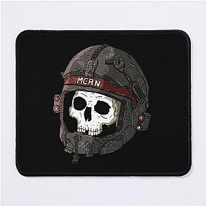 Martian marine helmet with skull. mars. Mouse Pad