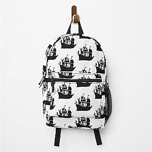 Pirate pirate skull skull pirate ship, ship Backpack