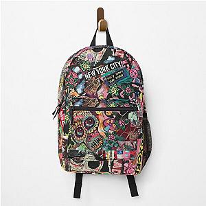 NYC Graffiti skulls and words Backpack