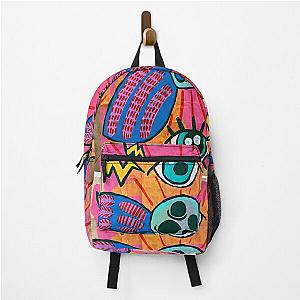 butterfly with skull Handmade illustration Backpack