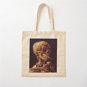 Vincent Van Gogh's 'Skull with a Burning Cigarette'  Cotton Tote Bag