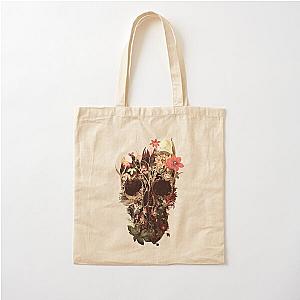 Bloom Skull Cotton Tote Bag