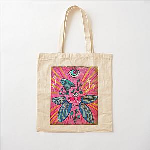 Skull Butterfly handmade illustration Cotton Tote Bag