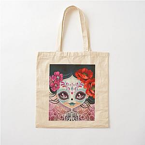 Amelia Calavera - Sugar Skull Cotton Tote Bag