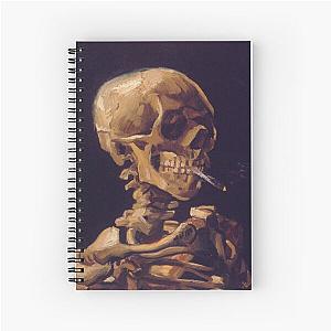 Vincent Van Gogh's 'Skull with a Burning Cigarette'  Spiral Notebook