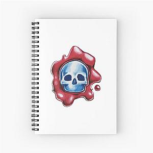 Skull wax seal Spiral Notebook