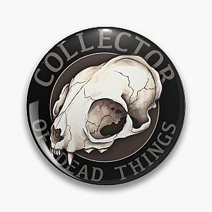 COLLECTOR OF DEAD THINGS - Vulture Culture Cat Skull Taxidermy Feline Skull Gothic Oddities and Curiosities Curio Cabinet Witchcraft Furry Thieran  Pin