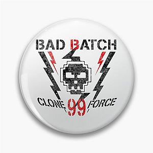 The Bad Batch Clone Force 99 Skull TheBadBatch CloneForce99 T-Shirt Pin