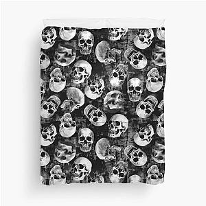 Creepy Scary Gothic Halloween Skull Painted Design for Shirts, Home Décor Duvet Cover