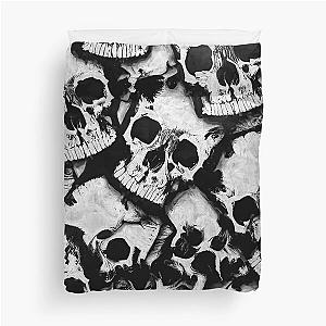 A bunch of skulls by Brian Vegas Duvet Cover