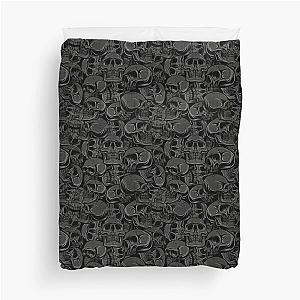 Black skulls pattern Duvet Cover