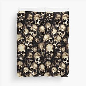 Repeating Skulls  Duvet Cover