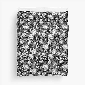 Spider Bone Skulls Duvet Cover