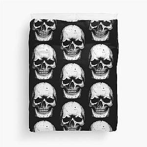 Badass skull face Duvet Cover